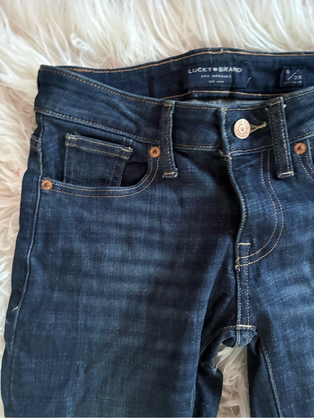 Lucky Brand Lolita Low Rise Skinny Jeans Dark Wash 0/25 Regular NWT - Picture 2 of 8